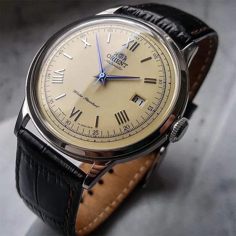 Orient Bambino 2nd-Gen Automatic Cream Dial Men's Watch- AC00009N0